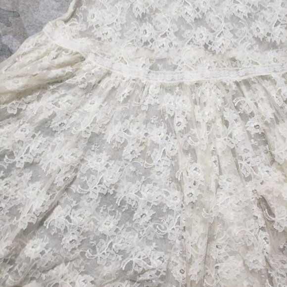 Vintage Gunne Sax Dress Womens Small White Half Sleeve - Picture 6 of 10